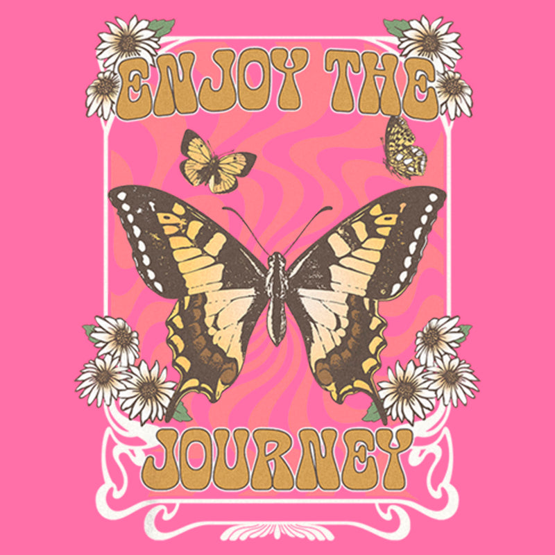 Girl's Lost Gods Enjoy the Journey Butterfly T-Shirt