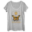 Women's Lost Gods Manifesting Butterfly Scoop Neck