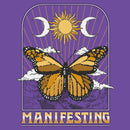 Junior's Lost Gods Manifesting Butterfly T-Shirt