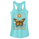 Junior's Lost Gods Manifesting Butterfly Racerback Tank Top