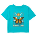 Girl's Lost Gods Manifesting Monarch Butterfly T-Shirt