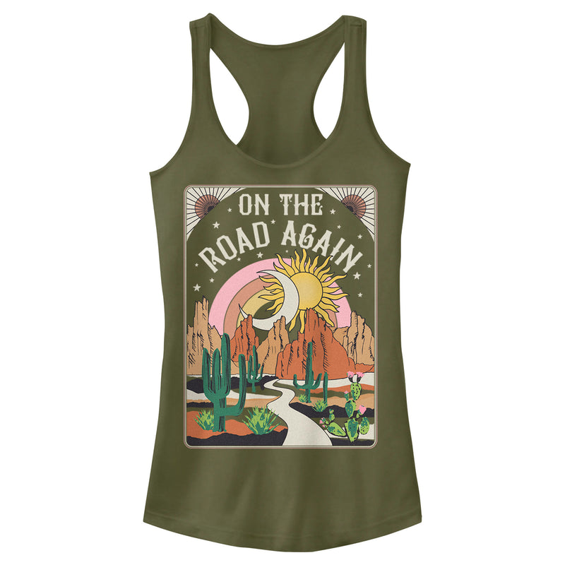 Junior's Lost Gods On the Road Again Racerback Tank Top