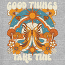 Junior's Lost Gods Good Things Take Time Butterfly T-Shirt