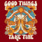 Junior's Lost Gods Good Things Take Time Butterfly Racerback Tank Top