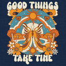 Junior's Lost Gods Good Things Take Time Butterfly Sweatshirt