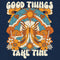 Junior's Lost Gods Good Things Take Time Butterfly Sweatshirt