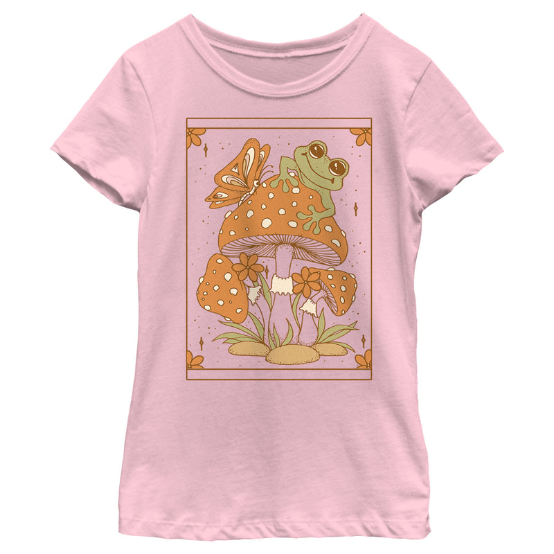 Girl's Lost Gods Frog and Mushroom Tarot T-Shirt