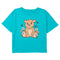 Girl's Lost Gods Adorable Teddy Flowers T-Shirt