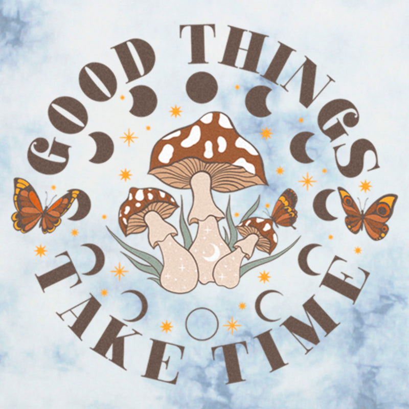 Junior's Lost Gods Good Things Take Time Mushrooms T-Shirt