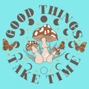 Junior's Lost Gods Good Things Take Time Racerback Tank Top