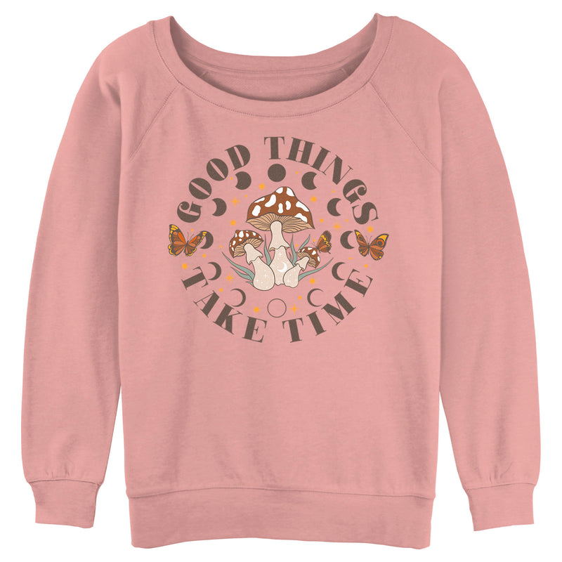 Junior's Lost Gods Good Things Take Time Sweatshirt