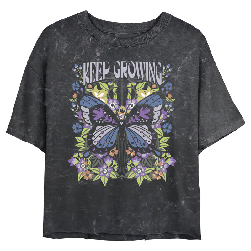 Junior's Lost Gods Keep Growing Butterfly T-Shirt