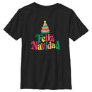 Boy's Lost Gods Christmas Tree Feliz Navidad T-Shirt