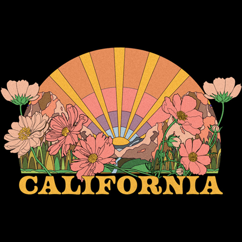 Junior's Lost Gods California Poppy Flowers T-Shirt