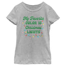 Girl's Lost Gods My Favorite Color Is Christmas Lights T-Shirt