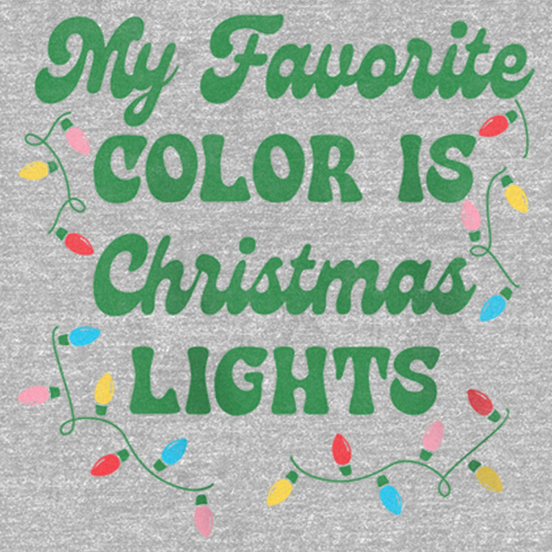 Girl's Lost Gods My Favorite Color Is Christmas Lights T-Shirt