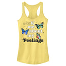 Junior's Lost Gods My Feelings Butterflies Racerback Tank Top