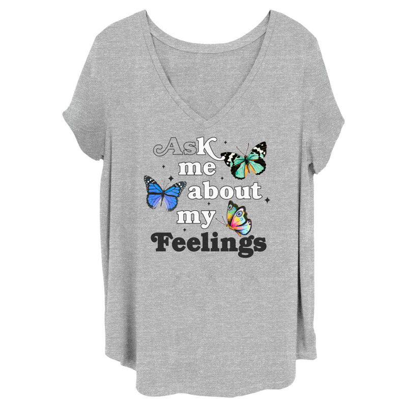 Junior's Lost Gods My Feelings Butterflies T-Shirt