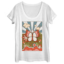 Women's Lost Gods Retro Butterfly Tarot Scoop Neck