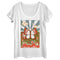 Women's Lost Gods Retro Butterfly Tarot Scoop Neck