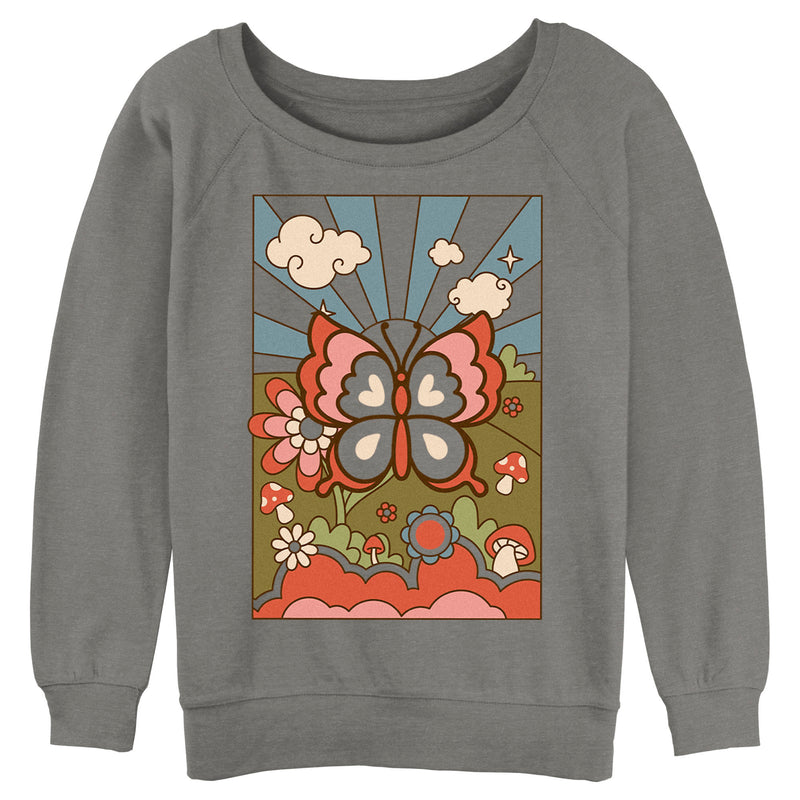 Junior's Lost Gods Retro Butterfly Tarot Sweatshirt