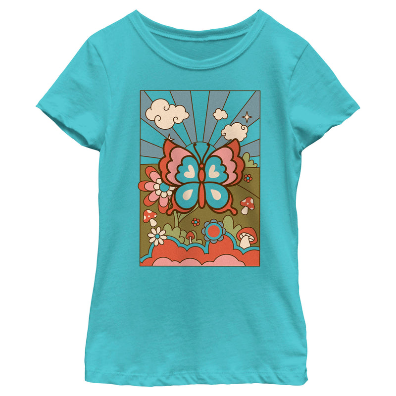 Girl's Lost Gods Retro Butterfly Tarot T-Shirt