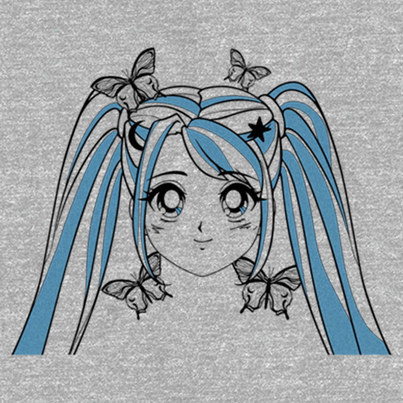 Junior's Lost Gods Butterfly Anime Face T-Shirt