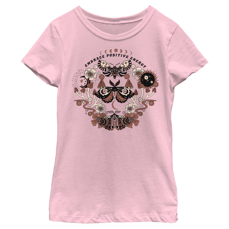 Girl's Lost Gods Positive Energy Moths T-Shirt