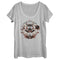 Women's Lost Gods Positive Energy Moths Scoop Neck