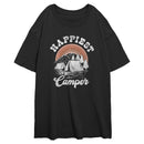 Junior's Lost Gods Distressed Happiest Camper T-Shirt