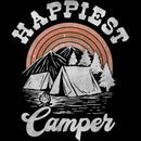 Junior's Lost Gods Distressed Happiest Camper T-Shirt