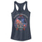 Junior's Lost Gods Radiate Positivity Skeleton Racerback Tank Top