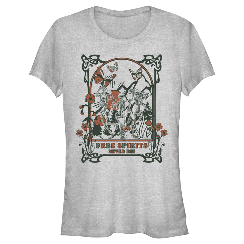 Junior's Lost Gods Free Spirits Skeletons T-Shirt