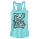 Junior's Lost Gods Free Spirits Skeletons Racerback Tank Top