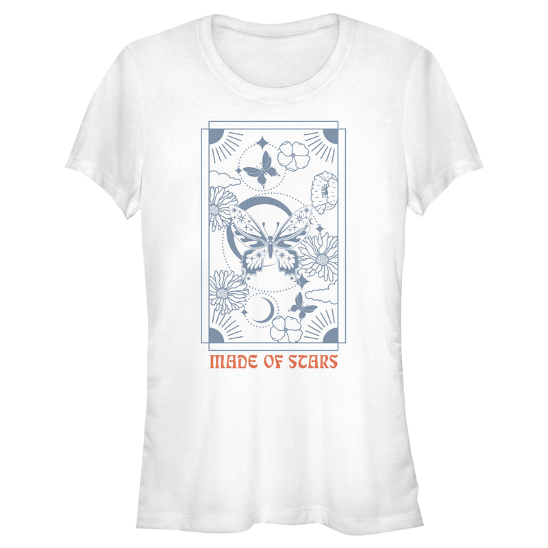 Junior's Lost Gods Made of Stars Butterfly T-Shirt