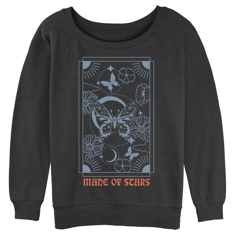 Junior's Lost Gods Made of Stars Butterfly Sweatshirt