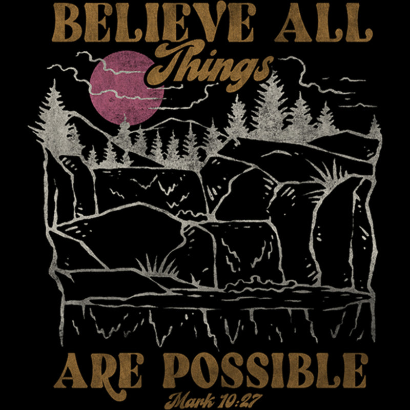 Junior's Lost Gods Distressed All Things Are Possible T-Shirt