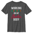 Boy's Lost Gods Working On My Santa Body T-Shirt