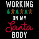 Junior's Lost Gods Working On My Santa Body T-Shirt