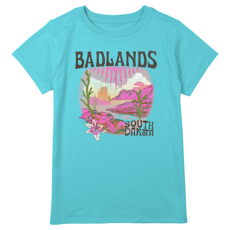 Girl's Lost Gods Badlands South Dakota T-Shirt