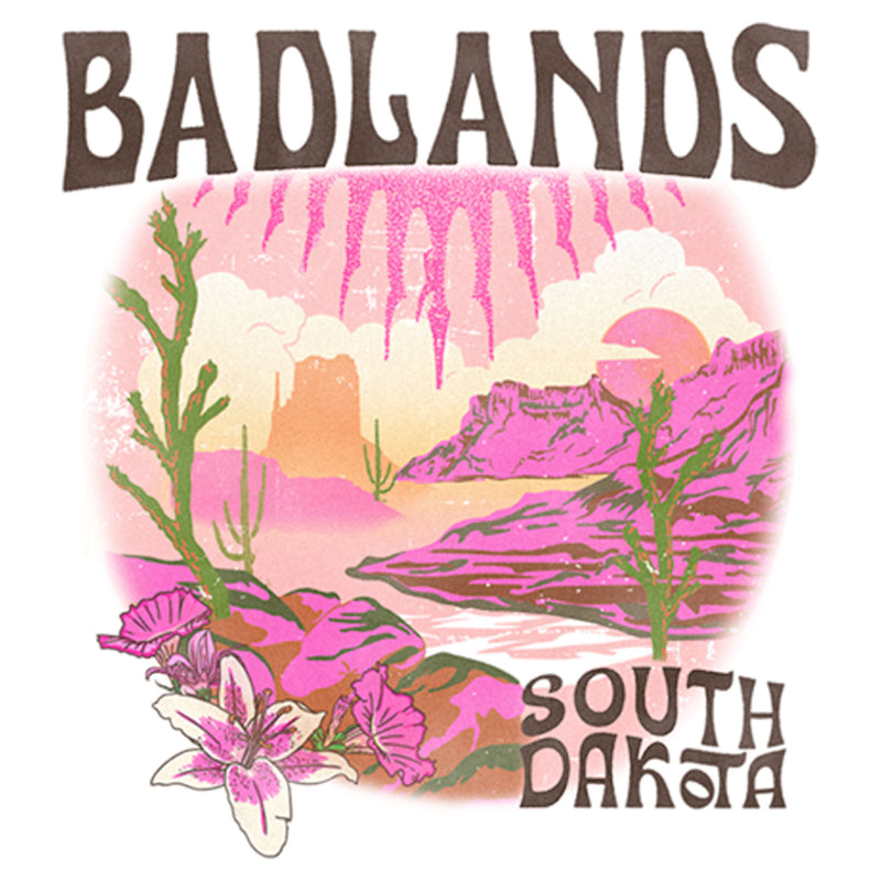 Girl's Lost Gods Badlands South Dakota Retro T-Shirt