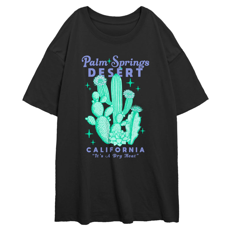 Junior's Lost Gods Palm Springs Desert California Cacti T-Shirt