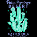 Junior's Lost Gods Palm Springs Desert California Cacti T-Shirt