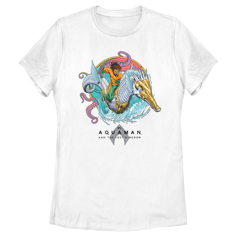 Women's Aquaman and the Lost Kingdom Seahorse Logo T-Shirt