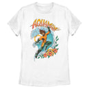 Women's Aquaman and the Lost Kingdom Retro Action Pose T-Shirt