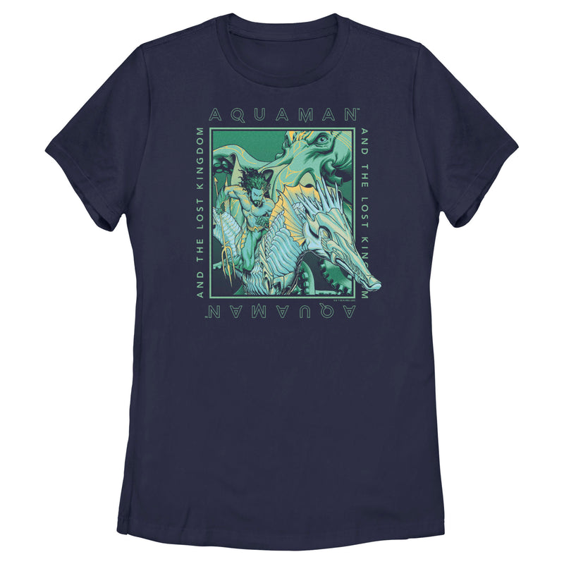 Women's Aquaman and the Lost Kingdom Topo Square T-Shirt