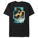 Men's Aquaman and the Lost Kingdom Floral Portrait T-Shirt