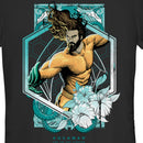 Junior's Aquaman and the Lost Kingdom Floral Portrait T-Shirt