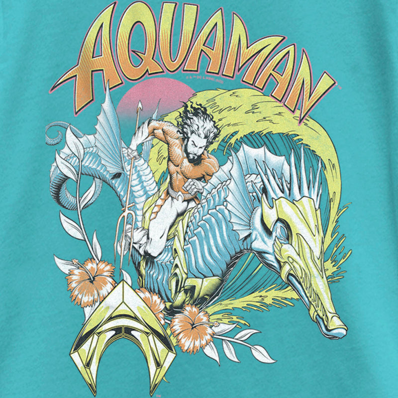 Girl's Aquaman and the Lost Kingdom Retro Pastel Poster T-Shirt