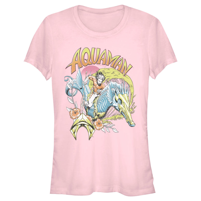 Junior's Aquaman and the Lost Kingdom Retro Pastel Poster T-Shirt